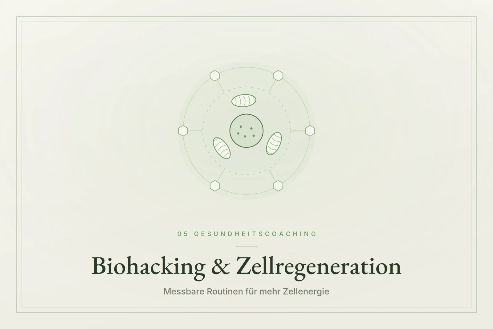 Biohacking & Zellregeneration